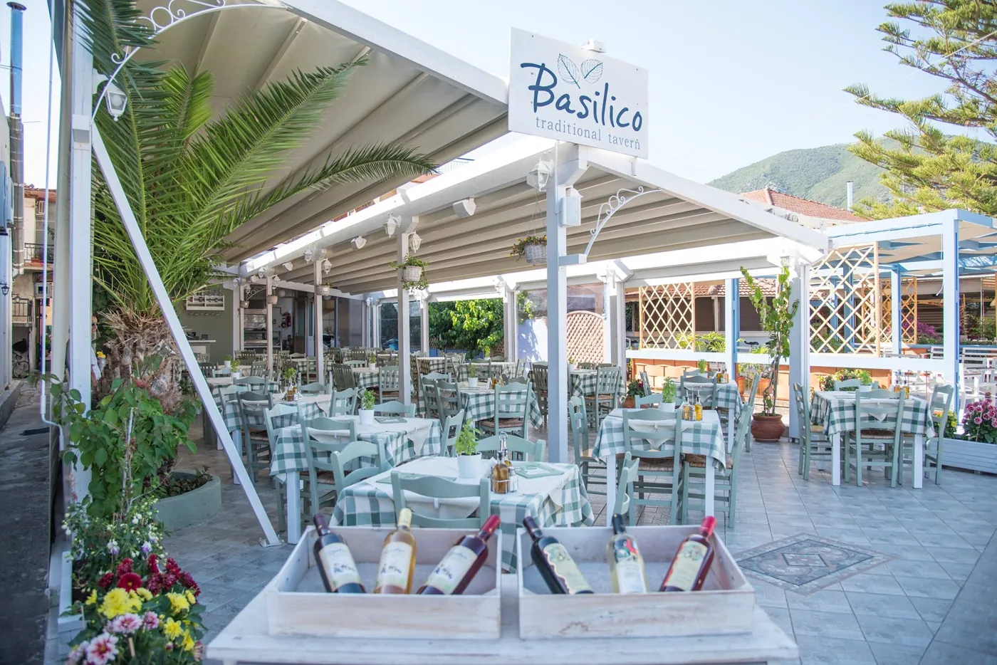 Basilico on the Nydri waterfront by day